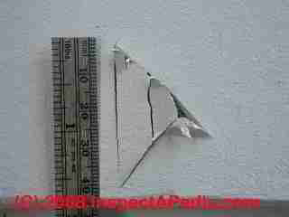 Photograph of paint failure details